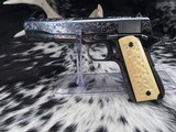 1947 Colt 1911, Hand Engraved, Ivory Grips, Cased, Gorgeous, Colt Factory Letter - 2 of 24