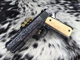 1947 Colt 1911, Hand Engraved, Ivory Grips, Cased, Gorgeous, Colt Factory Letter - 9 of 24