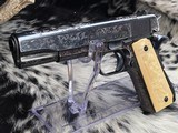 1947 Colt 1911, Hand Engraved, Ivory Grips, Cased, Gorgeous, Colt Factory Letter - 13 of 24