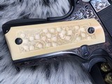 1947 Colt 1911, Hand Engraved, Ivory Grips, Cased, Gorgeous, Colt Factory Letter - 19 of 24