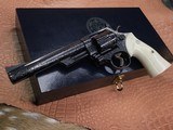 1957 Smith & Wesson Pre-29, .44 Magnum, Factory A Engraved, W/ Letter, Factory Presentation Case, Ivory Grips - 2 of 23
