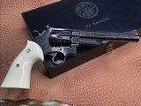 1957 Smith & Wesson Pre-29, .44 Magnum, Factory A Engraved, W/ Letter, Factory Presentation Case, Ivory Grips - 1 of 23