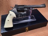 1957 Smith & Wesson Pre-29, .44 Magnum, Factory A Engraved, W/ Letter, Factory Presentation Case, Ivory Grips - 4 of 23