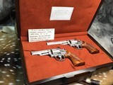 Set of Factory A Engraved Smith & Wesson model 66-1 Revolvers , Factory Letters, Cased - 3 of 25