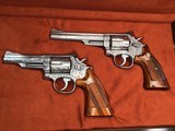 Set of Factory A Engraved Smith & Wesson model 66-1 Revolvers , Factory Letters, Cased - 2 of 25