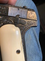 1903 Colt Hammerless .32 acp. Hand Engraved, Ivory Grips, boxed, 1919 Mfg. - 16 of 23