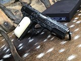 1903 Colt Hammerless .32 acp. Hand Engraved, Ivory Grips, boxed, 1919 Mfg. - 4 of 23