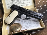 1903 Colt Hammerless .32 acp. Hand Engraved, Ivory Grips, boxed, 1919 Mfg. - 2 of 23