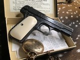 1903 Colt Hammerless .32 acp. Hand Engraved, Ivory Grips, boxed, 1919 Mfg. - 21 of 23