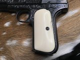 1903 Colt Hammerless .32 acp. Hand Engraved, Ivory Grips, boxed, 1919 Mfg. - 20 of 23
