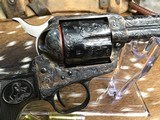 Colt Custom Shop Factory “D” Engraved Single Action Army Revolver, Cased W/Letter, .45 Colt, 1978 Mfg. - 8 of 25