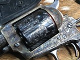 Colt Custom Shop Factory “D” Engraved Single Action Army Revolver, Cased W/Letter, .45 Colt, 1978 Mfg. - 14 of 25