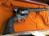 Colt Custom Shop Factory “D” Engraved Single Action Army Revolver, Cased W/Letter, .45 Colt, 1978 Mfg. - 2 of 25