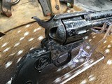 Colt Custom Shop Factory “D” Engraved Single Action Army Revolver, Cased W/Letter, .45 Colt, 1978 Mfg. - 6 of 25
