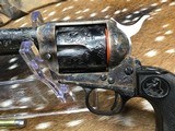 Colt Custom Shop Factory “D” Engraved Single Action Army Revolver, Cased W/Letter, .45 Colt, 1978 Mfg. - 22 of 25