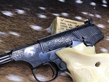 1949 Colt Woodsman Sport, Hand Engraved, Ivory Target Grips - 20 of 22