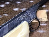 1949 Colt Woodsman Sport, Hand Engraved, Ivory Target Grips - 4 of 22