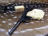 1949 Colt Woodsman Sport, Hand Engraved, Ivory Target Grips - 15 of 22