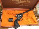 1975 Mfg Colt New Frontier Buntline, .22 LR. & .22 Mag Cyl. Cased - 2 of 19