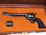 1975 Mfg Colt New Frontier Buntline, .22 LR. & .22 Mag Cyl. Cased - 14 of 19