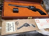1975 Mfg Colt New Frontier Buntline, .22 LR. & .22 Mag Cyl. Cased - 3 of 19