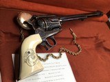 Ruger NM BlackHawk .357 Maximum, 10.5 inch, Master Engraved W/Gold Inlay, Ivory, Cased