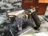 1970 Mfg. Rare Factory Nickel Walther PP, Alligator Box, Tools, Target, 2 mags - 15 of 19