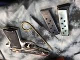 1970 Mfg. Rare Factory Nickel Walther PP, Alligator Box, Tools, Target, 2 mags - 10 of 19