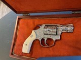 Engraved Smith & Wesson model 60 no-dash, Ivory, Cased W/Engravers Letter - 10 of 17