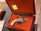 Engraved Smith & Wesson model 60 no-dash, Ivory, Cased W/Engravers Letter - 12 of 17