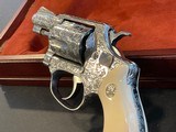 Engraved Smith & Wesson model 60 no-dash, Ivory, Cased W/Engravers Letter - 8 of 17