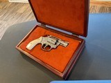 Engraved Smith & Wesson model 60 no-dash, Ivory, Cased W/Engravers Letter - 16 of 17