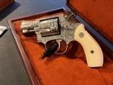 Engraved Smith & Wesson model 60 no-dash, Ivory, Cased W/Engravers Letter - 11 of 17