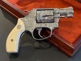 Engraved Smith & Wesson model 60 no-dash, Ivory, Cased W/Engravers Letter - 14 of 17