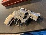 Engraved Smith & Wesson model 60 no-dash, Ivory, Cased W/Engravers Letter - 5 of 17