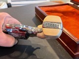 Engraved Smith & Wesson model 60 no-dash, Ivory, Cased W/Engravers Letter - 7 of 17