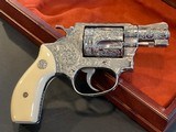 Engraved Smith & Wesson model 60 no-dash, Ivory, Cased W/Engravers Letter - 1 of 17