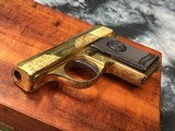 1927 Mfg. Walther model 9 Vest Pocket, Factory Engraved, Gold plated, .25acp. Cased, Trades Welcome! - 12 of 16
