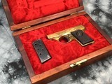 1927 Mfg. Walther model 9 Vest Pocket, Factory Engraved, Gold plated, .25acp. Cased, Trades Welcome! - 2 of 16