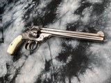 1897 Mfg. Smith & Wesson .32 Double Action Fourth Model, Factory Engraved, Nickel, Pearls, Factory Letter, Cased - 17 of 25