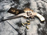 1897 Mfg. Smith & Wesson .32 Double Action Fourth Model, Factory Engraved, Nickel, Pearls, Factory Letter, Cased - 25 of 25