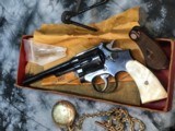 1939 Humpback Prewar Smith & Wesson K-22 Outdoorsman 1st Model, Boxed, - 7 of 22