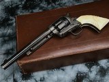 1883 Colt Frontier Six Shooter, 44/40, Etched Panel, Carved Ivory, Leather Embossed Gunfighters Case - 12 of 25