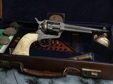 1883 Colt Frontier Six Shooter, 44/40, Etched Panel, Carved Ivory, Leather Embossed Gunfighters Case - 11 of 25
