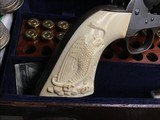 1883 Colt Frontier Six Shooter, 44/40, Etched Panel, Carved Ivory, Leather Embossed Gunfighters Case - 16 of 25