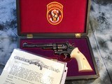 1970 Mfg. K-22 Factory “A” Engraved, Ivory Target Grips, S&W Roy Jinks Letter, Cased - 1 of 25