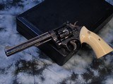 1970 Mfg. K-22 Factory “A” Engraved, Ivory Target Grips, S&W Roy Jinks Letter, Cased - 8 of 25