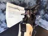 1970 Mfg. K-22 Factory “A” Engraved, Ivory Target Grips, S&W Roy Jinks Letter, Cased - 21 of 25