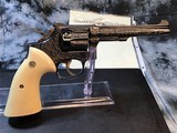 1970 Mfg. K-22 Factory “A” Engraved, Ivory Target Grips, S&W Roy Jinks Letter, Cased - 2 of 25