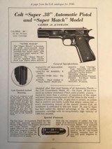 1947 Colt .38 Super 1911, 99% Boxed W/Colt Letter - 7 of 25